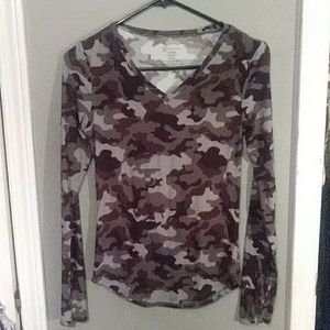 Camo long sleeve shirt
